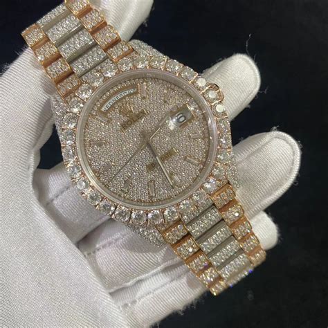 moissanite diamond rolex.